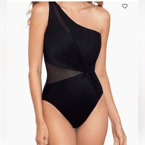 Miraclesuit NEW Network News Minx One Piece Swimsuit - Black Size 8